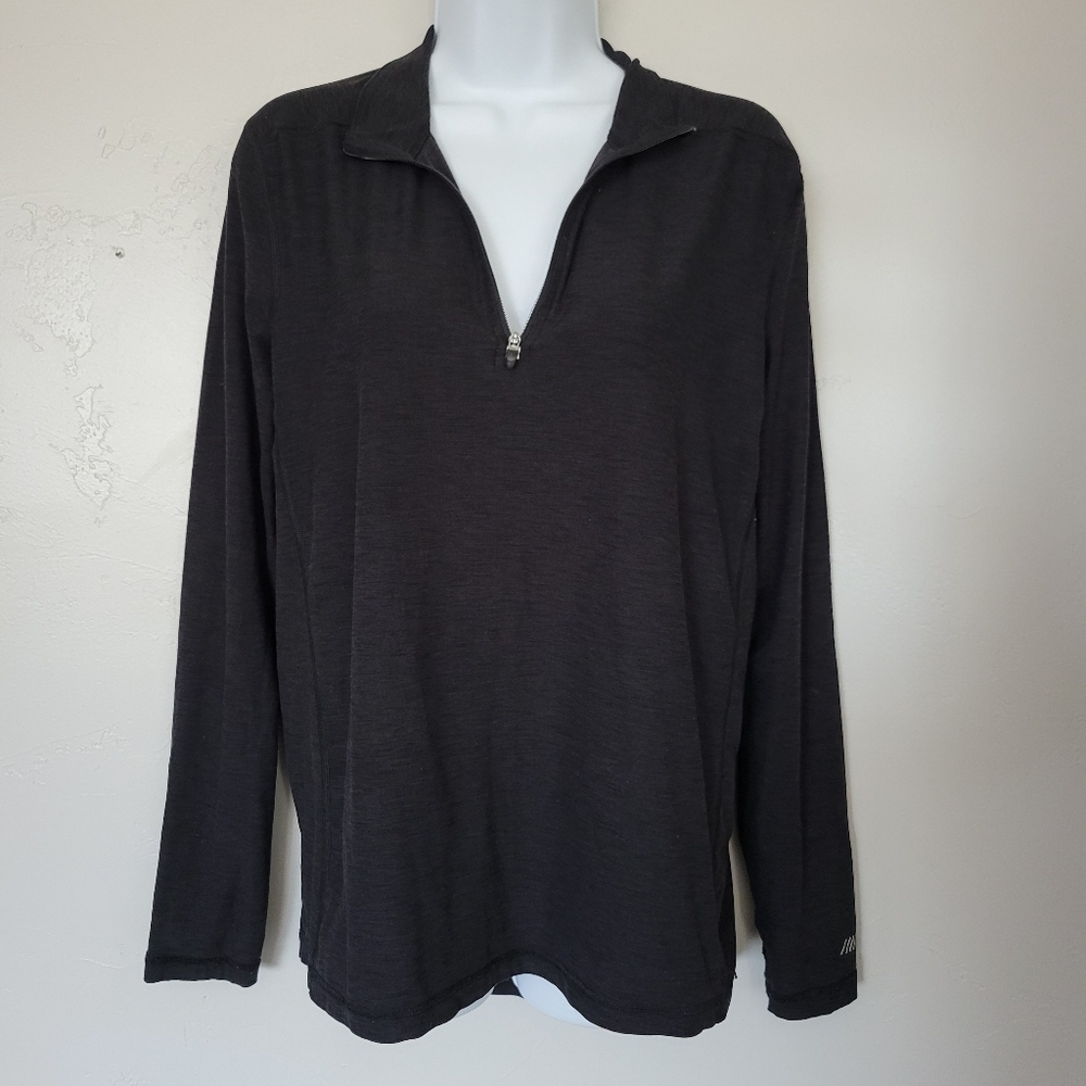 American Eagle Active Women's XS Charcoal Grey Quarter Zip Pullover Athleisure